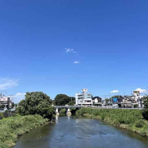 秋の空と元荒川